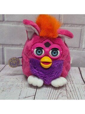 Vintage Furby Talking Buddies Hot Pink Purple Orange 1999 Tiger Original